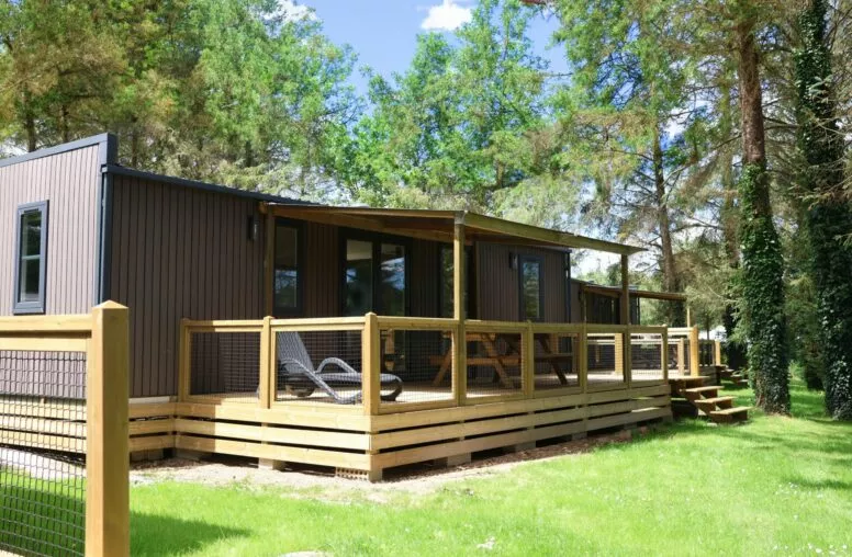 Camping de la Récré Brest Bretagne cottage côté jardin