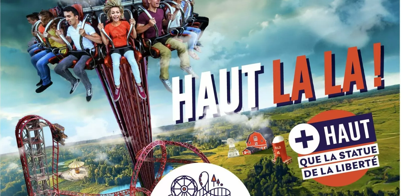 Attraction la Récré des 3 Curés parc d'attractions Brest Bretagne en Finistère. Tour de chute