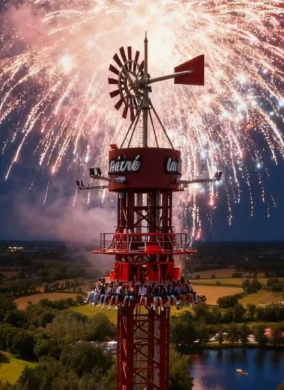 Feu d'artifice la Récré des 3 curés Brest