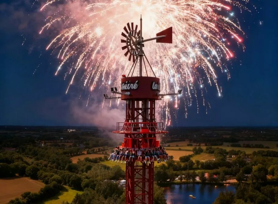 Feu d'artifice la Récré des 3 curés Brest