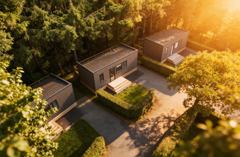 Logement côté jardin la Récré des 3 Curés.