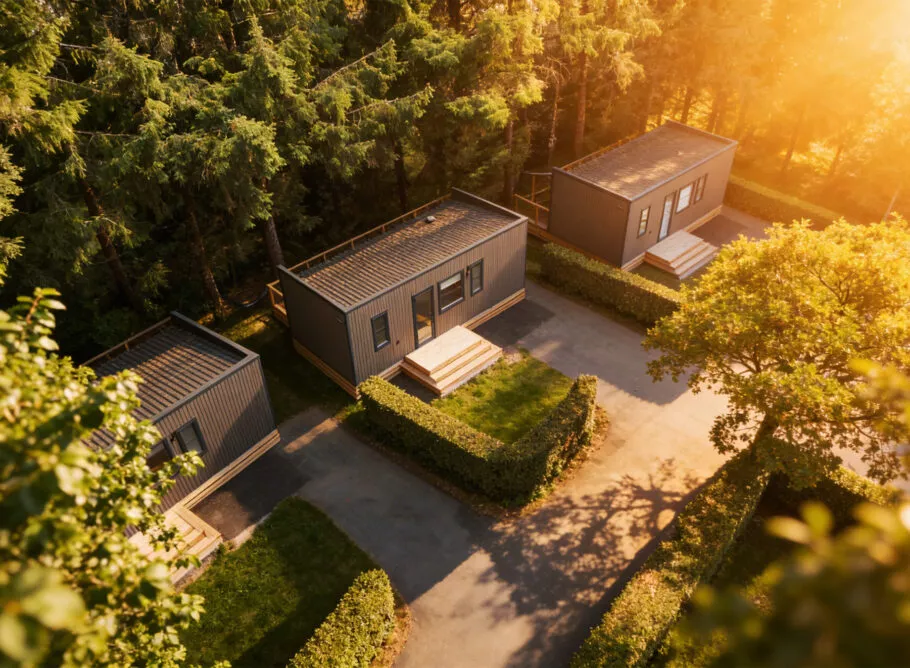 Logement côté jardin la Récré des 3 Curés.