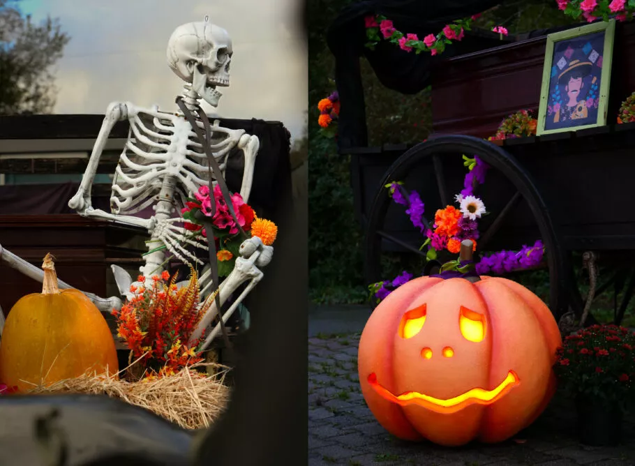 Décoration sur le thème d'Halloween à Brest