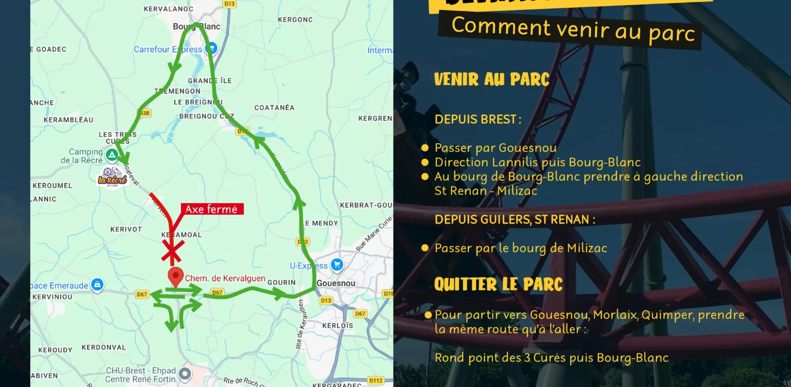 Déviation septembre 2026 La Récré des 3 Curés